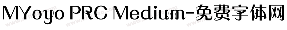 MYoyo PRC Medium字体转换